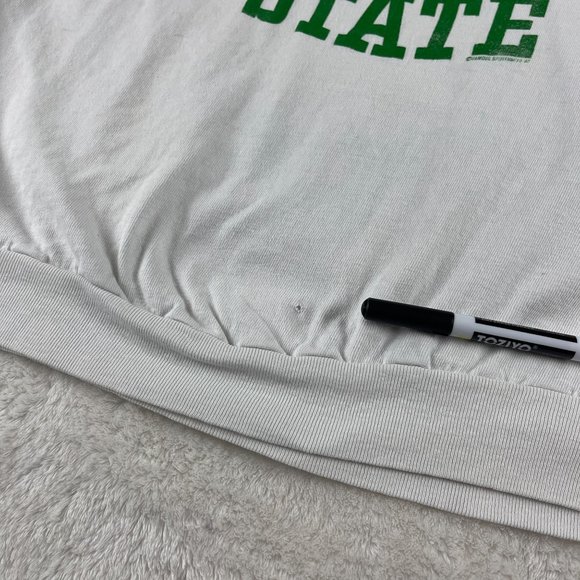 Vintage Michigan State Spartans Rose Bowl 88 Sweatshirt Mens XL White Pullover - Picture 8 of 10